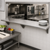 Thumbnail image #2 for Eagle Group 132-Inch Wide Pass-Thru Wall Shelf, 18-Inch Deep, 304 Stainless Steel