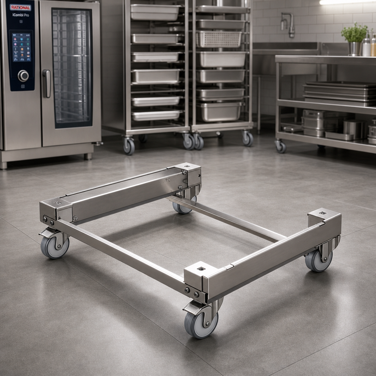 Product image #2 for RATIONAL Mobile Undercarriage for Combi Ovens, Fits Models 61/101, Stainless Steel