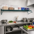 Thumbnail image #2 for Eagle Snap-n-Slide 60-Inch Wall-Mounted Wire Shelf, 12-Inch Deep, Blue-Green Epoxy Finish, 175 lb Capacity