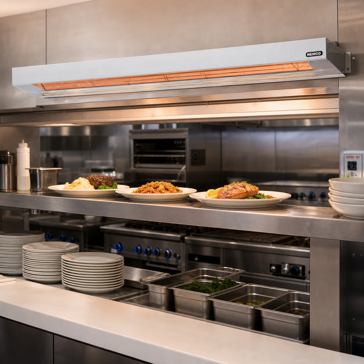 Product image #2 for Nemco 36-Inch Dual Remote-Controlled Infrared Strip Heater, 120V, Aluminum Housing