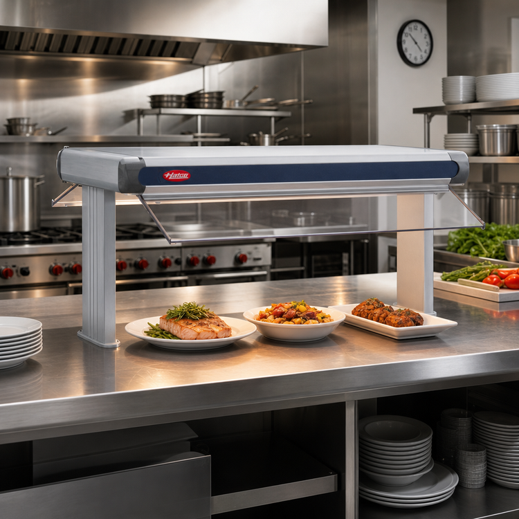 Product image #2 for Hatco Glo-Ray Designer Dual Unlighted Infrared Strip Heater, 51.5-Inch Wide, 6-Inch Spacing, Aluminum