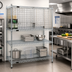 Thumbnail image #2 for Wire Shelving Security Enclosure Kit, EAGLEbrite Zinc, 60 x 18 Inches, Hinged Doors