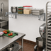 Thumbnail image #2 for Quantum Wall-Mount Cantilever Single Wire Shelf, 36 x 24 Inches, Chrome Plated
