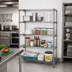 Thumbnail image #2 for Quantum 48-Inch W x 12-Inch D x 86-Inch H Chrome-Plated Wire Shelving Starter Kit
