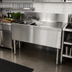 Thumbnail image #2 for Prestige 36-Inch Stainless Steel 2-Compartment Underbar Sink Unit with Right Drainboard and Deck-Mount Faucet