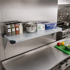 Thumbnail image #2 for Quantum 2160SG 60"W x 21"D Solid Galvanized Steel Shelf, 18 Gauge, Marine Edge, NSF