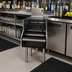 Thumbnail image #2 for Glastender Free-Standing Stainless Steel Underbar Liquor Steps, 12