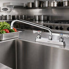 Thumbnail image #2 for Krowne Royal Series 15-512L 8-Inch Center Deck Mount Manual Faucet with 12-Inch Swing Spout and Ceramic Valve Case of 12