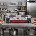 Thumbnail image #2 for Nemco 24-1/8 Inch Countertop Horizontal Double Burner Electric Hot Plate
