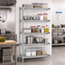 Thumbnail image #2 for EAGLEbrite 5-Tier Add-On Wire Shelving Unit, 36W x 18D x 74H, Zinc Finish