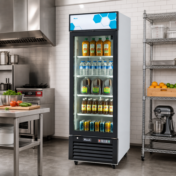 Product image #2 for Migali Competitor Series One-Section 12 Cu. Ft. Reach-In Glass Door Refrigerator Merchandiser