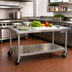 Thumbnail image #2 for Advance Tabco Set of 4 5-Inch Swivel Casters for Hot & Cold Food Tables with Undershelf, 2 Braked