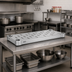 Thumbnail image #3 for Quik-Set 42 Inch x 24 Inch Louvered Solid Shelf, Galvanized Steel, Gray Epoxy Finish