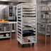 Thumbnail image #2 for Universal Mobile End-Loading Stepped-Angle Pan Rack, 12-Pair Aluminum