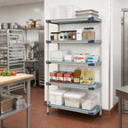Thumbnail image #2 for Metro MetroMax 4 5AX517G4 24"W x 24"D x 74"H Blue Polymer 5-Shelf Add-On Shelving Unit