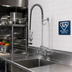 Thumbnail image #2 for T&S EasyInstall B-0133-18DJ-CRB 8 Inch Wall-Mount Pre-Rinse Unit — 18 Inch Double-Joint Nozzle, 1.15 GPM Spray Valve