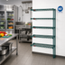 Thumbnail image #2 for Eagle Valu-Gard NSF 5-Tier Add-On Wire Shelving Unit, 24 x 18 x 86 Inches, Green Epoxy