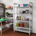 Thumbnail image #3 for Cambro Camshelving Premium 5-Tier Add-On Polymer Shelving Unit, 21