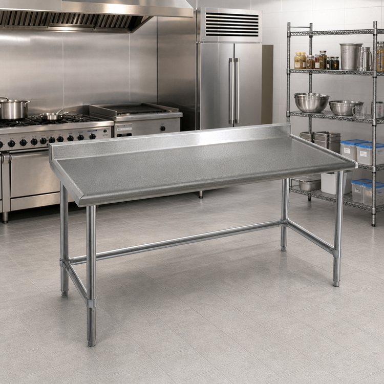 Product image #2 for Eagle Spec-Master Marine Series Stainless Steel Work Table with Backsplash, 72 x 30 Inches