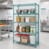 Thumbnail image #2 for EagleGard 4-Tier Stationary Wire Shelving Starter Unit, 48W x 21D x 63H, Hybrid Epoxy Finish