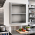 Thumbnail image #2 for 72-Inch Open Front Wall Mount Stainless Steel Cabinet with Sloped Top