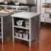 Thumbnail image #2 for John Boos Open Front Enclosed Base Stainless Steel Work Table, 48 x 24 Inches