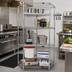 Thumbnail image #2 for Quantum 36 Inch Wide x 18 Inch Deep Chrome Plated 5-Sided Wire Shelving Starter Kit