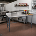 Thumbnail image #2 for Eagle BlendPort® Deluxe Series Stainless Steel Work Table with 4-1/2-Inch Backsplash, 48 x 24 Inches