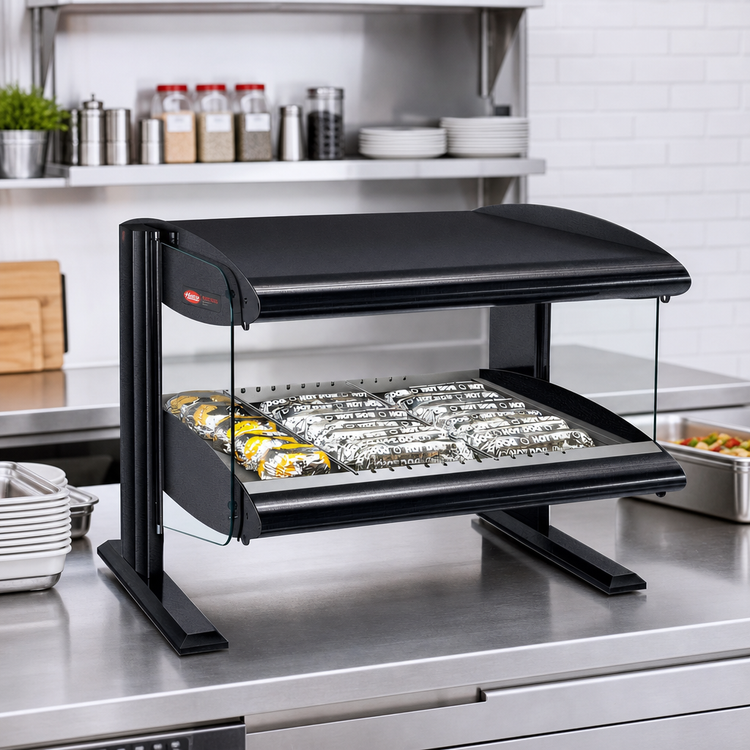 Product image #2 for Hatco HXMH-30 Horizontal Heated Merchandiser Hot Food Warmer, 30-Inch Countertop, 1 Shelf