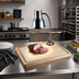 Thumbnail image #2 for Cal-Mil Countertop Carving Station with Gooseneck Heat Lamp and Maple Cutting Board