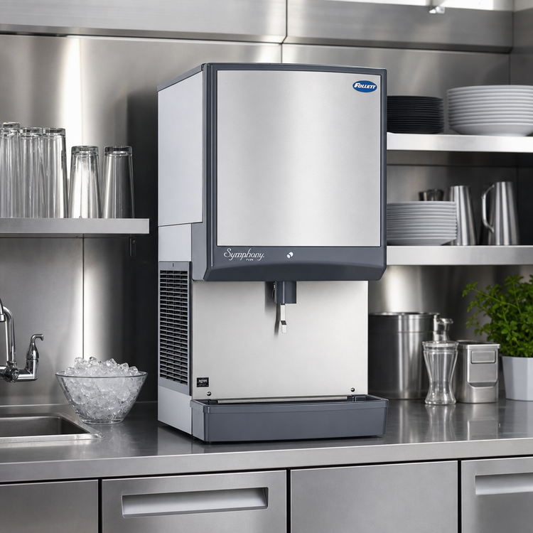 Product image #2 for Follett Symphony Plus 50CI414W-LI Countertop Ice-Only Dispenser with Water-Cooled Icemaker