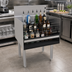 Thumbnail image #2 for Glastender Freestanding Stainless Steel Underbar Liquor Steps for 24-Inch Deep Units