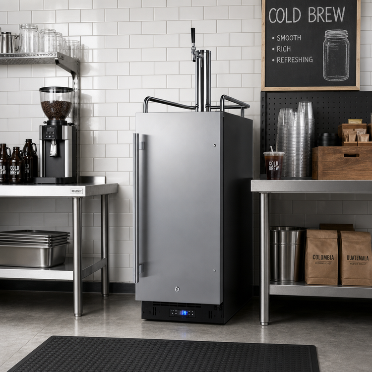 Product image #3 for Summit Commercial 15-Inch Built-In/Freestanding Cold Brew Coffee Dispenser with Single Tap, 2.9 Cu. Ft.