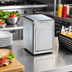 Thumbnail image #2 for San Jamar Classic Tabletop Lowfold Napkin Dispenser, 150-Napkin Capacity, Satin Stainless Steel