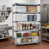 Thumbnail image #2 for MetroMax 4 5-Shelf All-Polymer Stationary Starter Shelving Unit, 60 Inches W x 18 Inches D x 74 Inches H