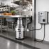 Thumbnail image #2 for InSinkErator SS-1000 10 HP Commercial Food Waste Disposer Package with AquaSaver AS-101 Control Center and #7 Collar Adaptor