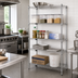 Thumbnail image #2 for Quantum 24 Inch W x 21 Inch D x 74 Inch H 5-Shelf Stainless Steel Wire Shelving Starter Kit