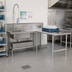 Thumbnail image #2 for John Boos Pro-Bowl L-Shaped Soiled Dishtable, 70 x 48 Inch Corner Layout, Right-To-Left Operation