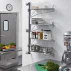 Thumbnail image #2 for Metro Super Erecta SW26C 4-Tier 14-Inch Chrome-Plated End Unit Post-Type Wall Mount