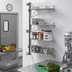 Thumbnail image #2 for Metro Super Erecta 4-Tier 14-Inch Chrome-Plated End Unit Post-Type Wall Mount