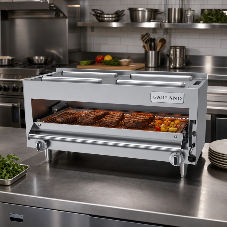 Product image #2 for Garland G Starfire Pro G-Series 34 Inch Infra-Red Gas Salamander Broiler, Countertop with Wall-Mount Option