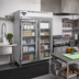 Thumbnail image #2 for Continental Refrigerator Designer Line D2FENSSGD Two-Section Wide Full-Height Glass Door Reach-in Freezer