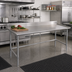 Thumbnail image #2 for Eagle Spec-Master Marine Series 144-Inch x 36-Inch Stainless Steel Work Table with 4-1/2-Inch Backsplash
