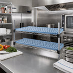 Thumbnail image #2 for Eagle Group QuadPlus QPF-1860V-BL 60-Inch x 18-Inch Vented Blue Polymer Shelf Mat with Wire Frame Case of 2