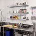 Thumbnail image #2 for Eagle Group QuadTruss 3-Tier Wall-Mounted Piggyback Wire Shelf Kit, 60 x 18 Inch, Chrome