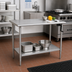 Thumbnail image #2 for Eagle Group AdjusTable ADA/Ergonomic Height Adjustable Stainless Steel Work Table with Undershelf, 60 x 30 Inches