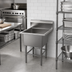 Thumbnail image #2 for Mixrite 1-Compartment 18-Gauge Stainless Steel Sink with Legs, 18