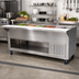 Thumbnail image #2 for Advance Tabco 5-Pan Refrigerated Cold Pan Table With Enclosed Base, 77-3/4 Inch Wide, Stainless Steel, R290