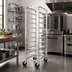 Thumbnail image #2 for Channel Manufacturing All-Welded Aluminum End-Load Platter Rack, 64-Inch High, 11 x 18-Inch Capacity, 5-Inch Swivel Casters