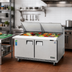 Thumbnail image #2 for Everest Refrigeration Two-Section Back-Mount Mega-Top Sandwich Prep Table, 59-1/8-Inch Wide, Self-Contained R290 Refrigeration